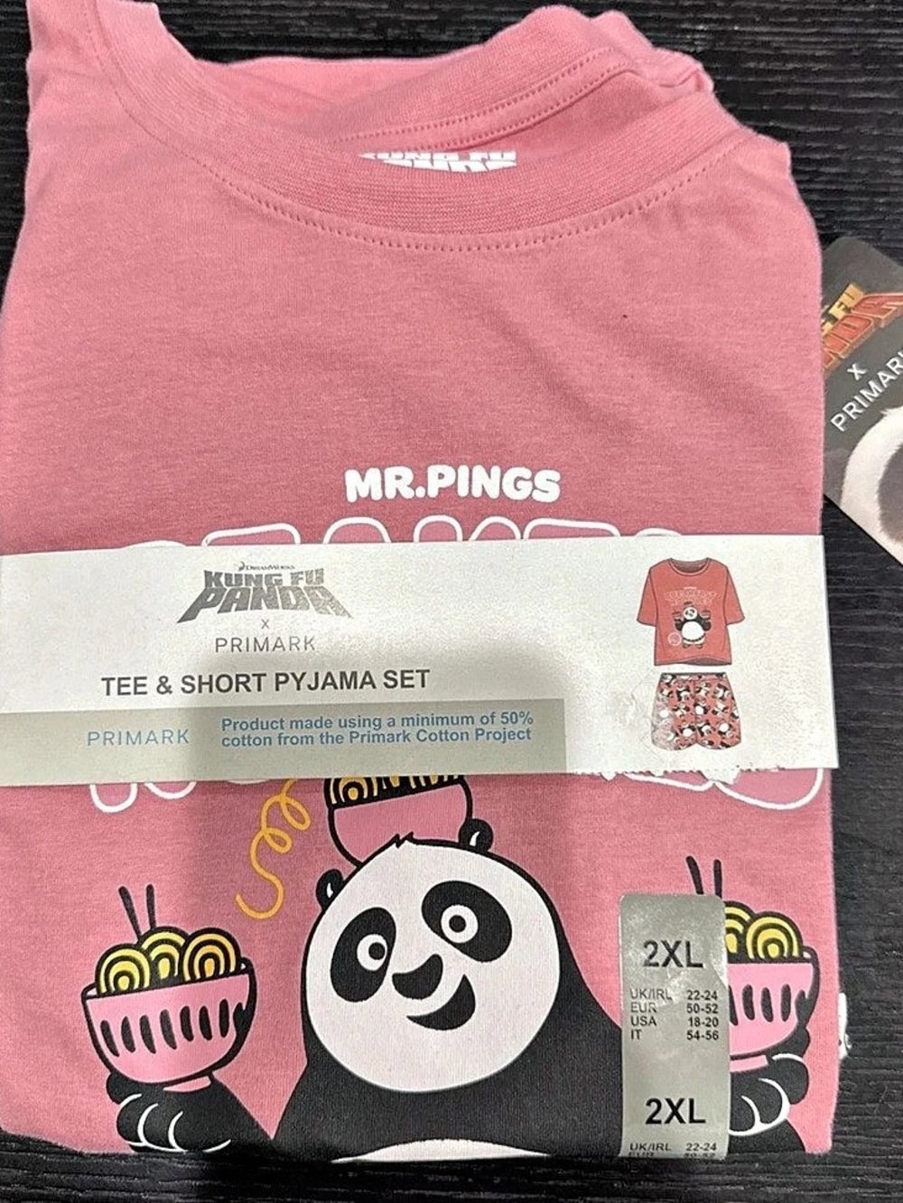 Dreamworks Kung Fu Panda Pyjamas Size 2XL Primark New